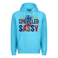Ocean Blue star spangled and sassy billie wilder Premium Hoodie - texasbilliewilder