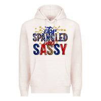 Pale Pink star spangled and sassy billie wilder Premium Hoodie - texasbilliewilder