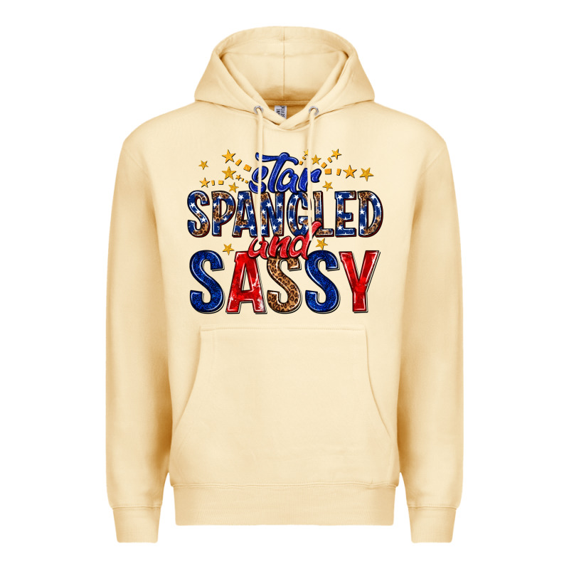 Star Spangled And Sassy Billie Wilder Premium Hoodie by texasbilliewilder | Teevron