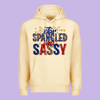 Star Spangled And Sassy Billie Wilder Premium Hoodie Designed By Texasbilliewilder