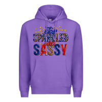 Purple star spangled and sassy billie wilder Premium Hoodie - texasbilliewilder