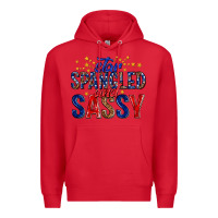 Red star spangled and sassy billie wilder Premium Hoodie - texasbilliewilder