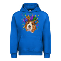 Cobalt Mardi gras beagle Urban Hoodie - RanaPortraitStore