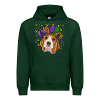 Forest Green Mardi gras beagle Urban Hoodie - RanaPortraitStore