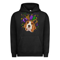 Pigment Black Mardi gras beagle Urban Hoodie - RanaPortraitStore