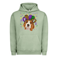 Pigment Oil Green Mardi gras beagle Urban Hoodie - RanaPortraitStore