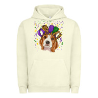 Pigment Pistachio Mardi gras beagle Urban Hoodie - RanaPortraitStore