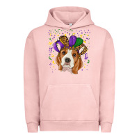 Pigment Salmon Mardi gras beagle Urban Hoodie - RanaPortraitStore