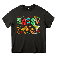 Asphalt sassy senorita Heavy Core Tee - LillyAllenDesigns