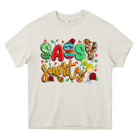 Cream sassy senorita Heavy Core Tee - LillyAllenDesigns