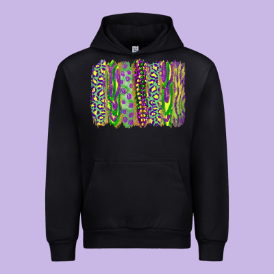 Urban Hoodie Mardi gras brush stroke