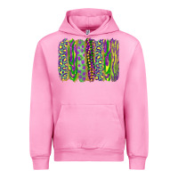 Fuchsia Pink Mardi gras brush stroke Urban Hoodie - RanaPortraitStore
