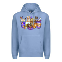 Colony Blue havanese terrier coffee cups Premium Hoodie - Zillion Design Studio