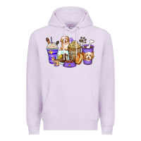 Lilac havanese terrier coffee cups Premium Hoodie - Zillion Design Studio
