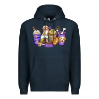 Navy havanese terrier coffee cups Premium Hoodie - Zillion Design Studio