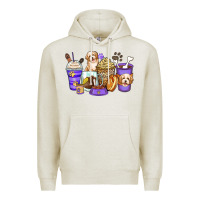 Oatmeal Heather havanese terrier coffee cups Premium Hoodie - Zillion Design Studio