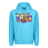 Ocean Blue havanese terrier coffee cups Premium Hoodie - Zillion Design Studio