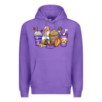Purple havanese terrier coffee cups Premium Hoodie - Zillion Design Studio