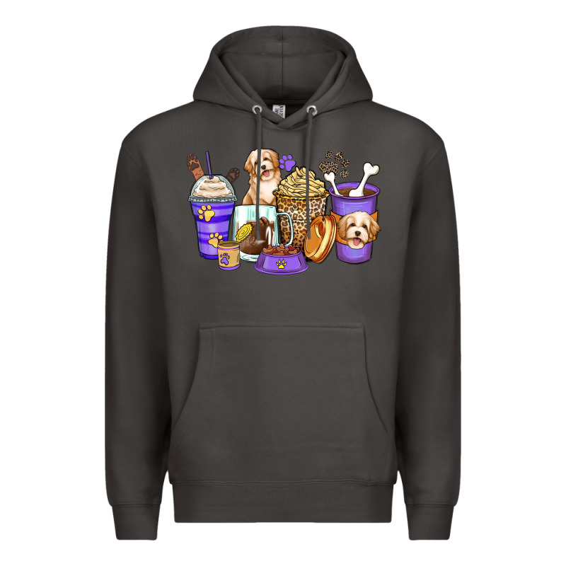 Havanese Terrier Coffee Cups Premium Hoodie by Zillion Design Studio | Teevron