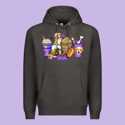 Havanese Terrier Coffee Cups Premium Hoodie Designed By Zillion Design Studio