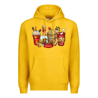 Lemon golden retriever coffee cups Premium Hoodie - Zillion Design Studio