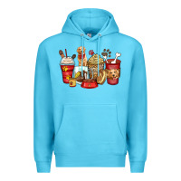 Ocean Blue golden retriever coffee cups Premium Hoodie - Zillion Design Studio