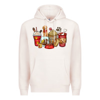 Pale Pink golden retriever coffee cups Premium Hoodie - Zillion Design Studio