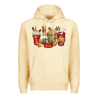 Pina Colada golden retriever coffee cups Premium Hoodie - Zillion Design Studio