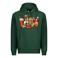 Sports Green golden retriever coffee cups Premium Hoodie - Zillion Design Studio