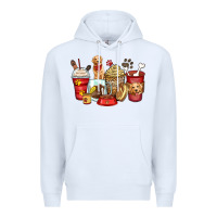 White golden retriever coffee cups Premium Hoodie - Zillion Design Studio