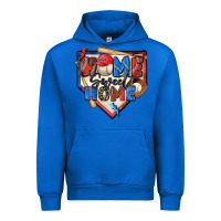 Cobalt home sweet home baseball Urban Hoodie - Zillion Design Studio