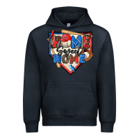 Navy home sweet home baseball Urban Hoodie - Zillion Design Studio