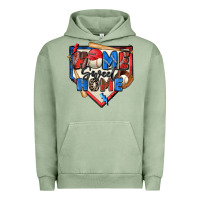 Pigment Oil Green home sweet home baseball Urban Hoodie - Zillion Design Studio
