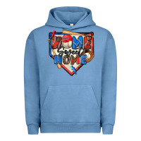 Pigment Pebble Blue home sweet home baseball Urban Hoodie - Zillion Design Studio