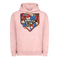 Pigment Salmon home sweet home baseball Urban Hoodie - Zillion Design Studio