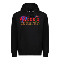 Black this is god s country Premium Hoodie - texasbilliewilder