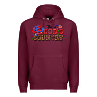 Burgundy this is god s country Premium Hoodie - texasbilliewilder