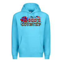 Ocean Blue this is god s country Premium Hoodie - texasbilliewilder