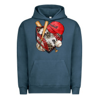 Pigment Midnight Navy baseball home plate Urban Hoodie - Zillion Design Studio