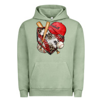 Pigment Oil Green baseball home plate Urban Hoodie - Zillion Design Studio