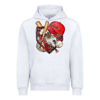 White baseball home plate Urban Hoodie - Zillion Design Studio