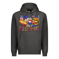 Charcoal Heather tastes like freedom with leopard Premium Hoodie - texasbilliewilder