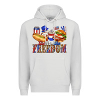 Dove Grey tastes like freedom with leopard Premium Hoodie - texasbilliewilder
