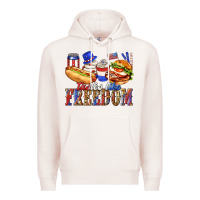 Pale Pink tastes like freedom with leopard Premium Hoodie - texasbilliewilder