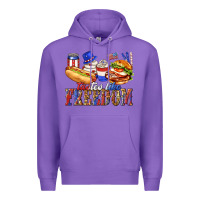 Purple tastes like freedom with leopard Premium Hoodie - texasbilliewilder