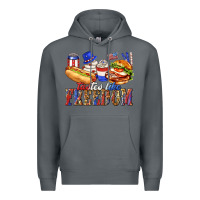 Rock tastes like freedom with leopard Premium Hoodie - texasbilliewilder