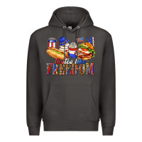 Smoke tastes like freedom with leopard Premium Hoodie - texasbilliewilder