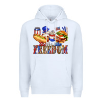 White tastes like freedom with leopard Premium Hoodie - texasbilliewilder