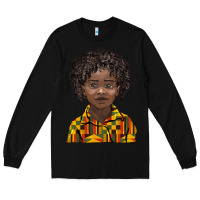 Black black boy Long Sleeve Tee - BarkalooDesign