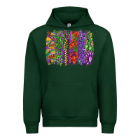 Forest Green Mardi gras brush strokes king cake and craw fish Urban Hoodie - RanaPortraitStore